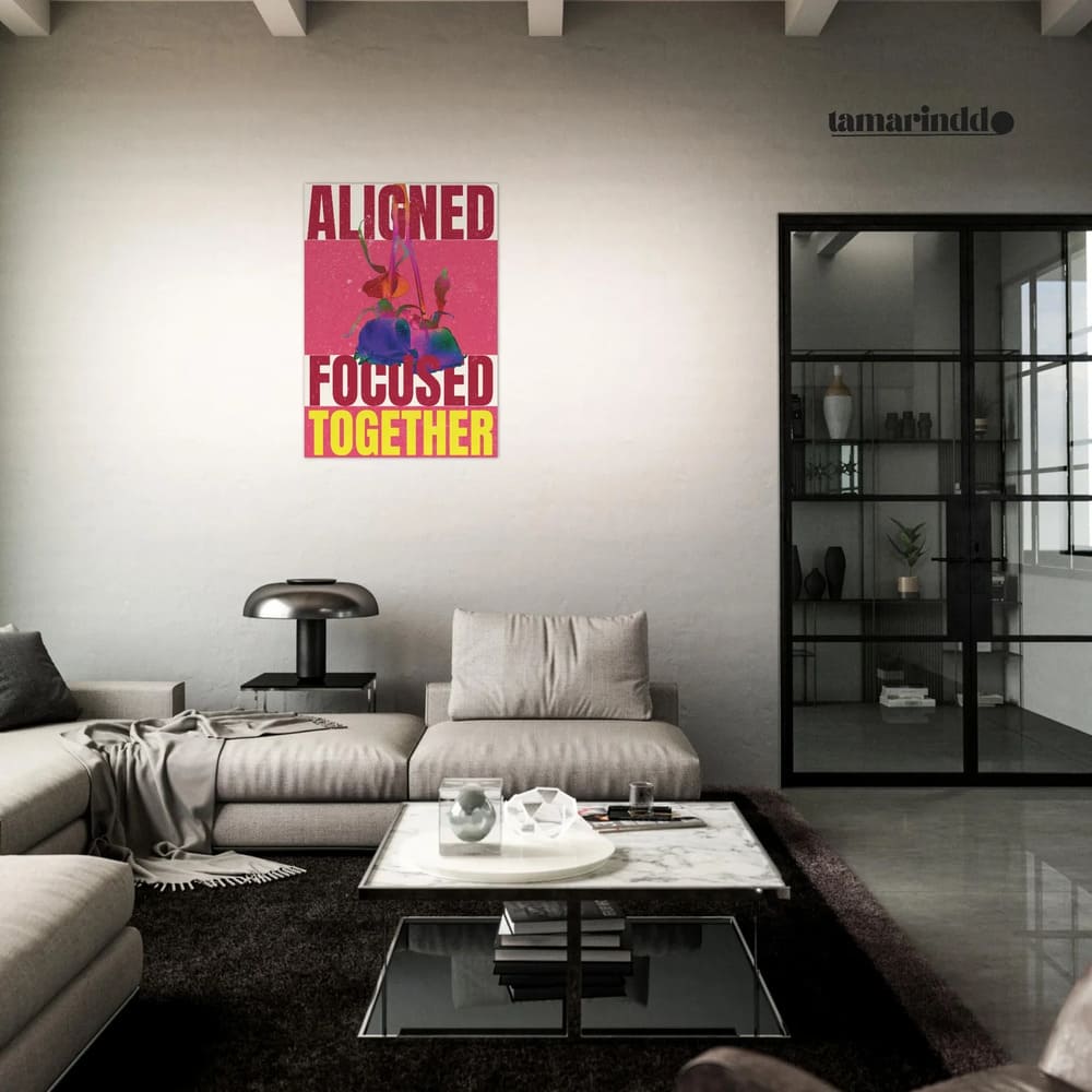 Aligned. Focused. Together. Shared Vision Poster