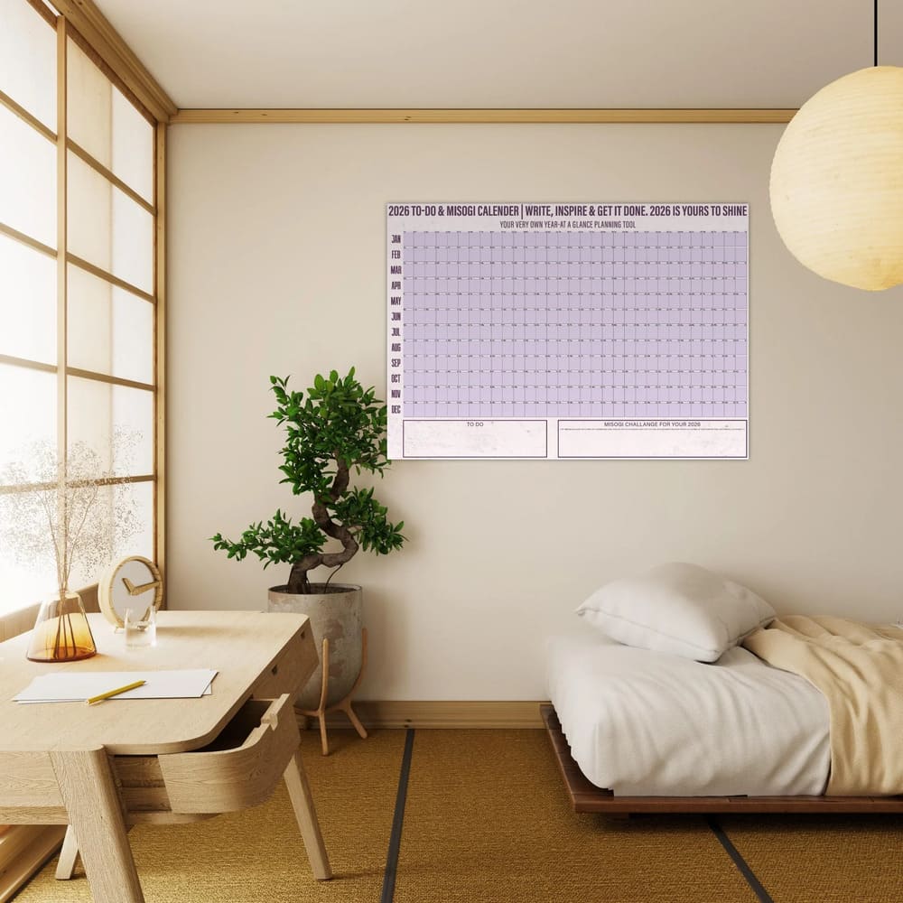 2026 Misogi Challenge All-in-One Wall Calendar Poster - Classic Matte A0 Design