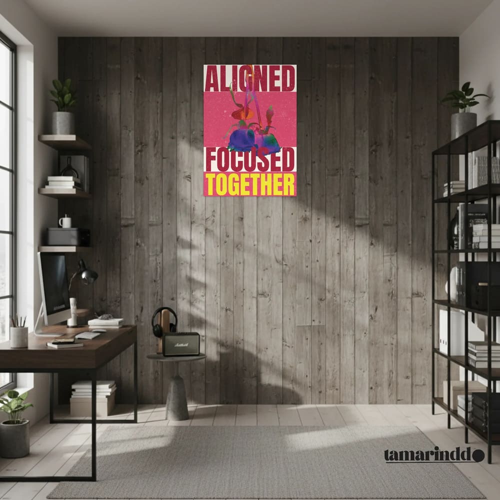 Aligned. Focused. Together. Shared Vision Poster