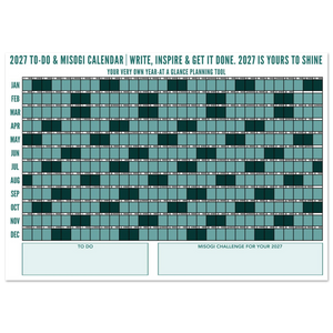 Misogi Calendar 2027 grid planner 