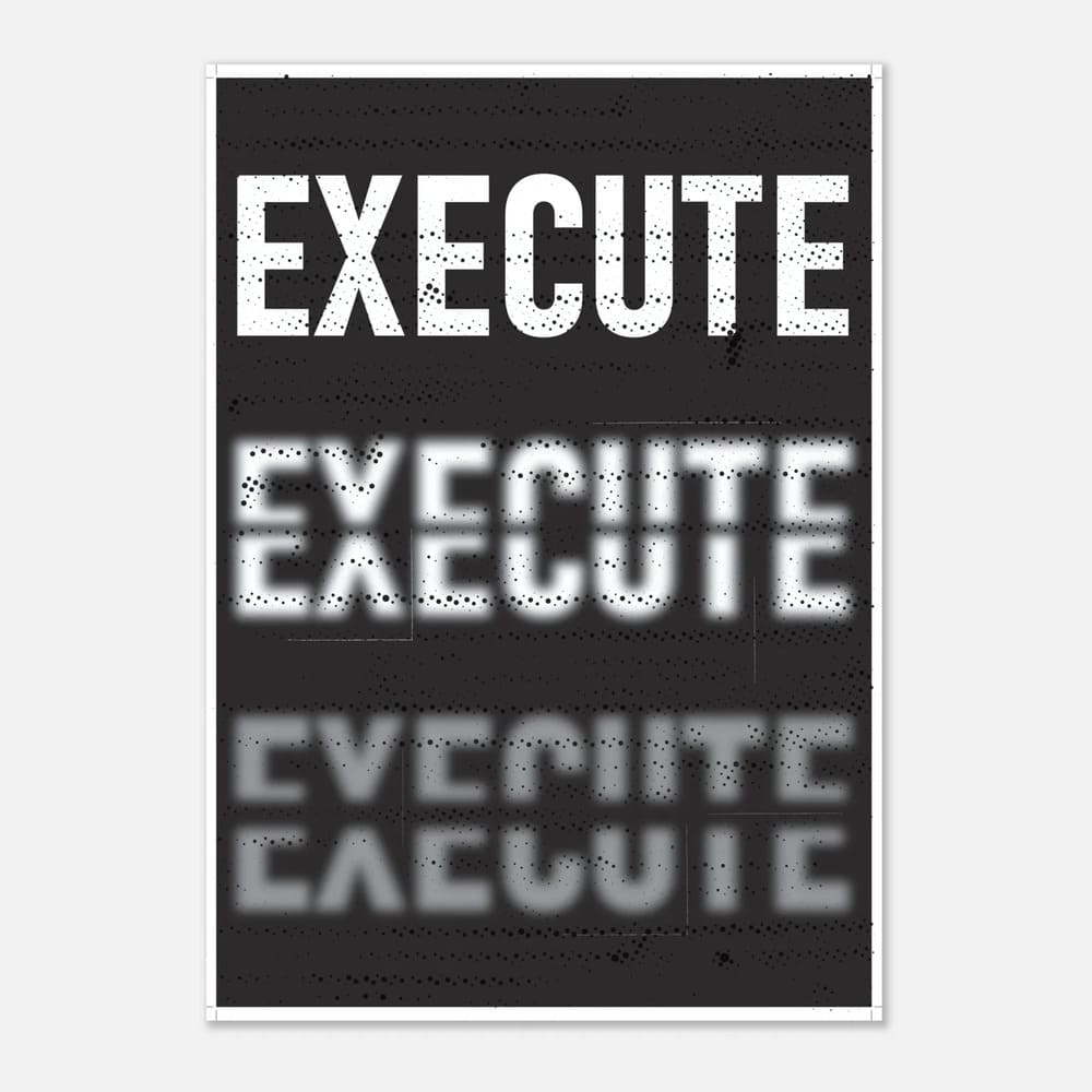 EXECUTE - Entrepreneur Hustle Poster