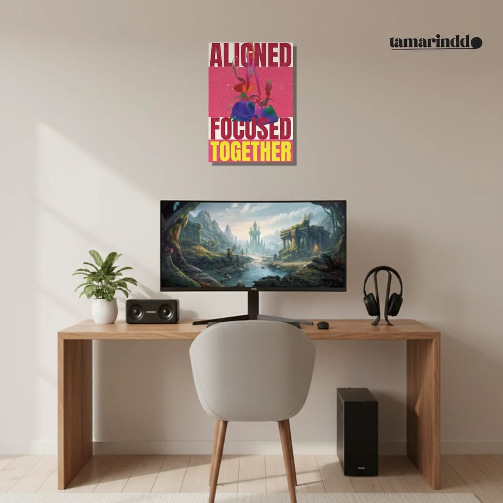Aligned. Focused. Together. Shared Vision Poster