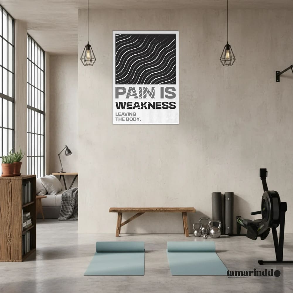 Pain Is Weakness Leaving the Body - Strength Poster
