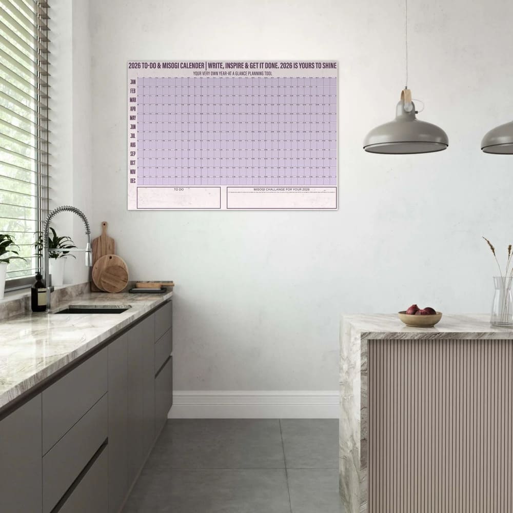 2026 Misogi Challenge All-in-One Wall Calendar Poster - Classic Matte A0 Design