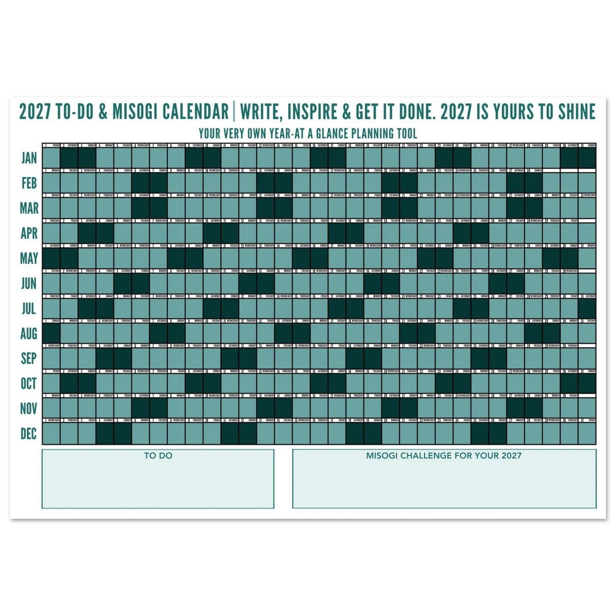 TO DO' and 'MISOGI CHALLENGE FOR YOUR 2027