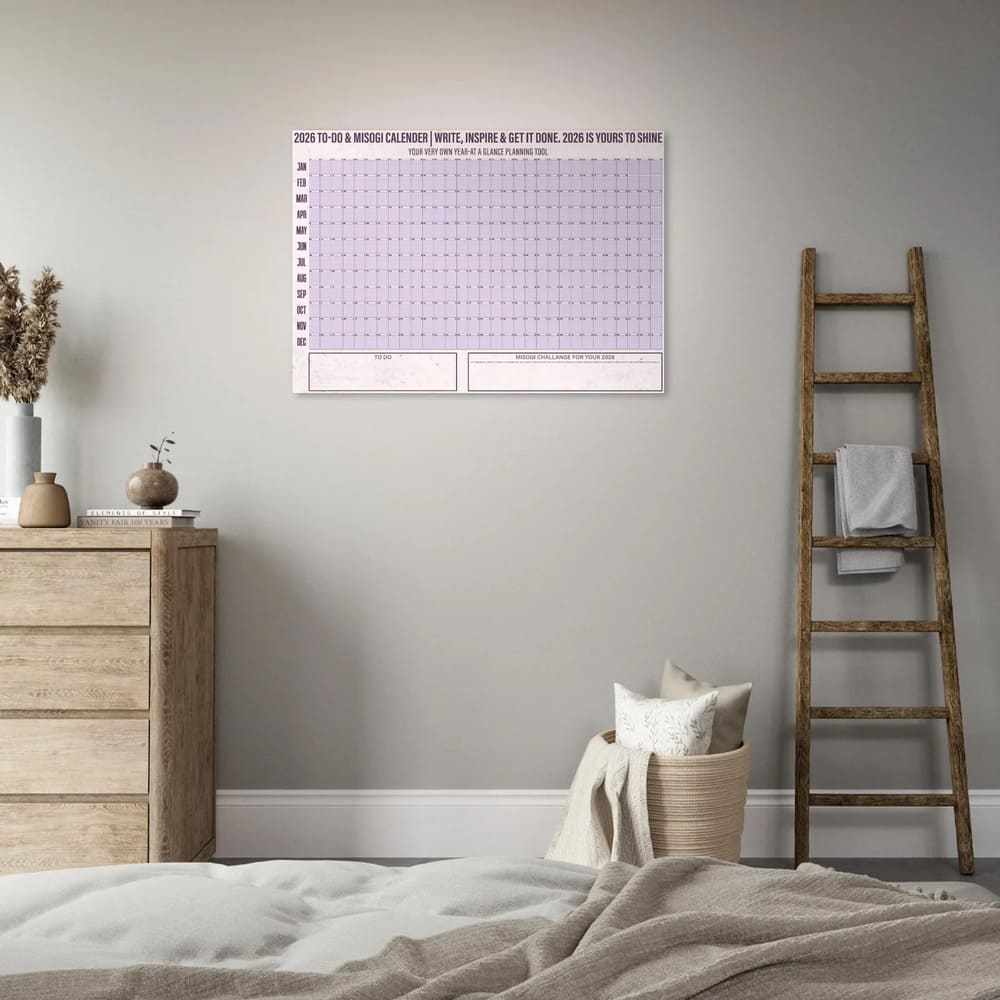 2026 Misogi Challenge All-in-One Wall Calendar Poster - Classic Matte A0 Design