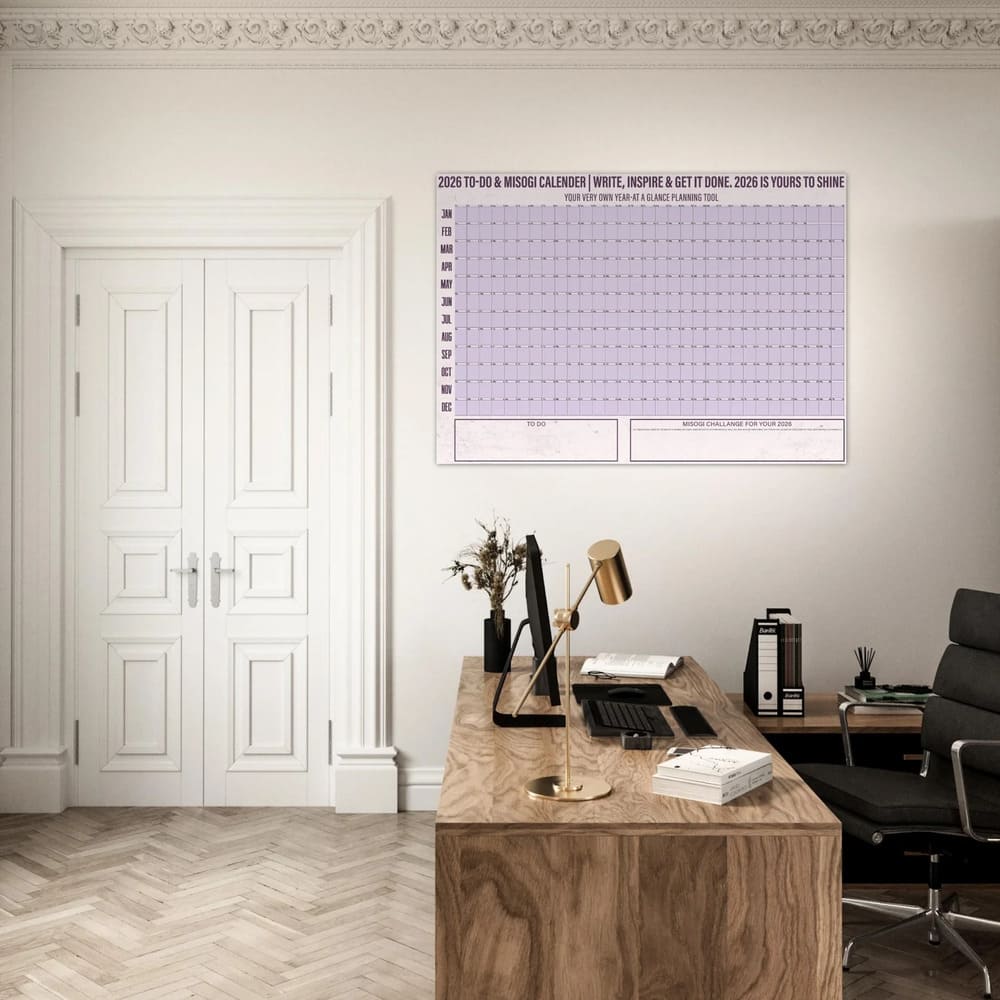 2026 Misogi Challenge All-in-One Wall Calendar Poster - Classic Matte A0 Design