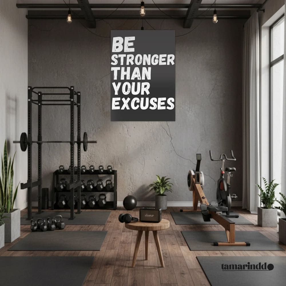 Be Stronger Than Your Excuses - Gym Motivation Poster