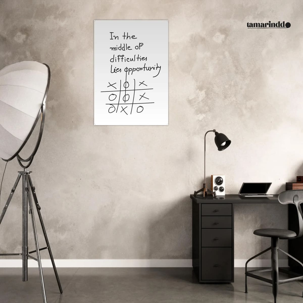 In the Middle of Difficulties Lies Opportunity - Motivational Poster