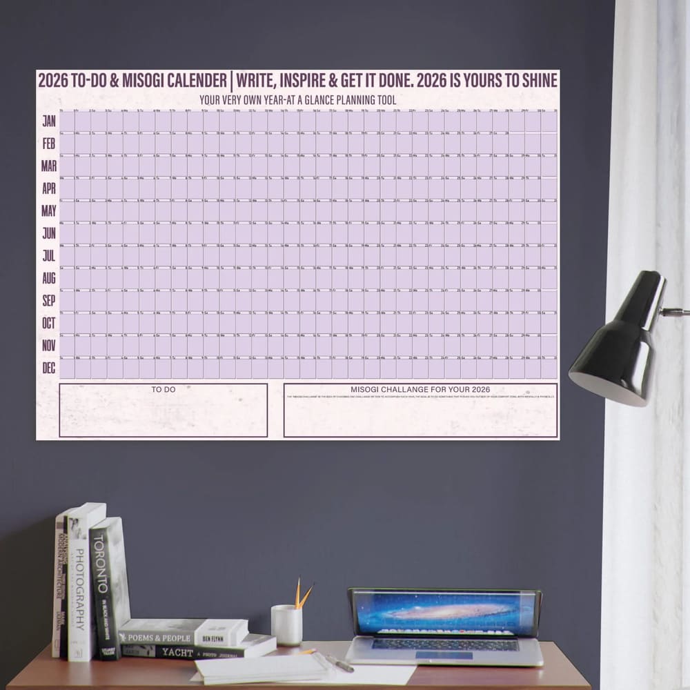 2026 Misogi Challenge All-in-One Wall Calendar Poster - Classic Matte A0 Design