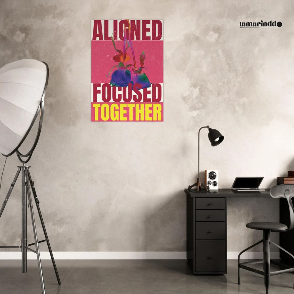 Aligned. Focused. Together. Shared Vision Poster