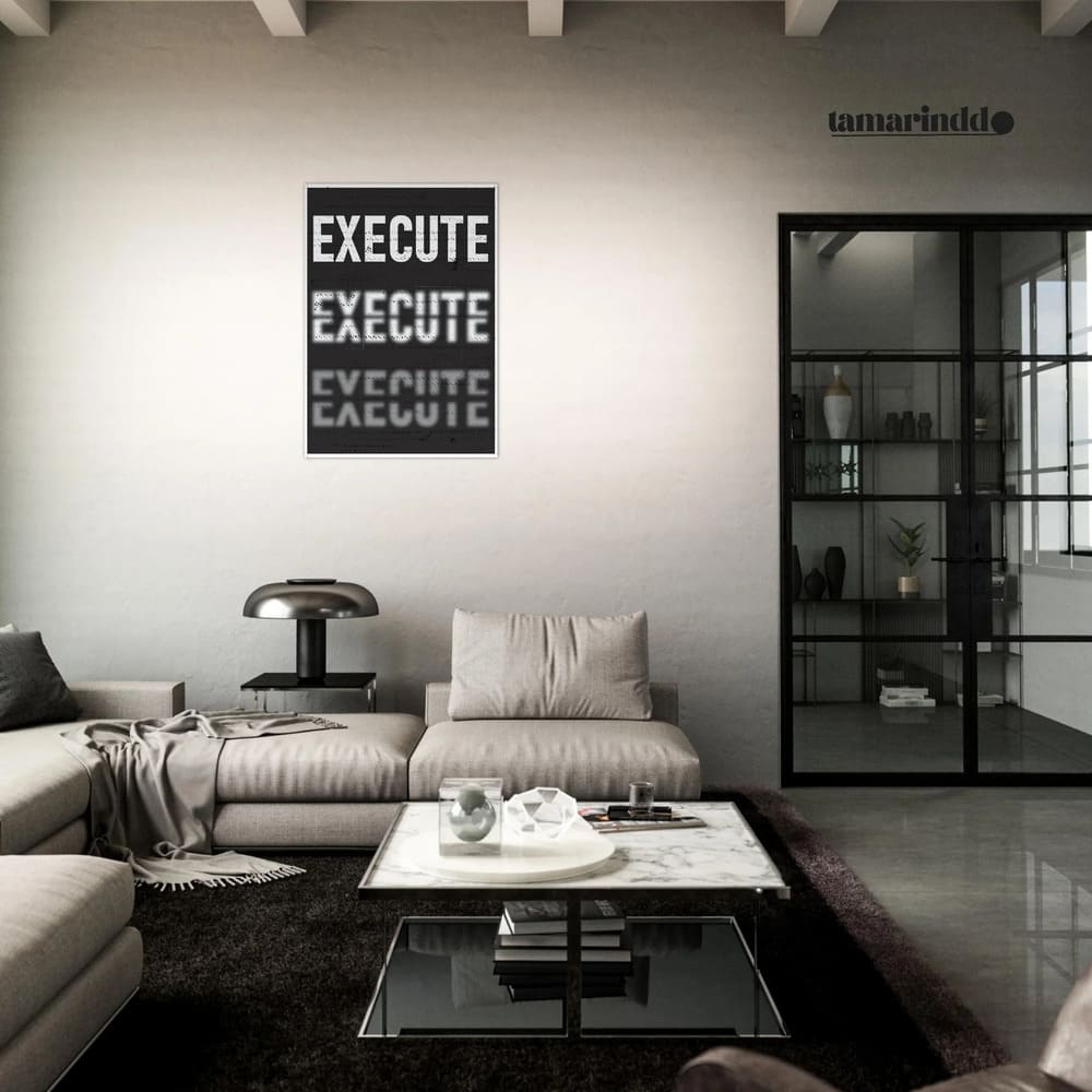 EXECUTE - Entrepreneur Hustle Poster